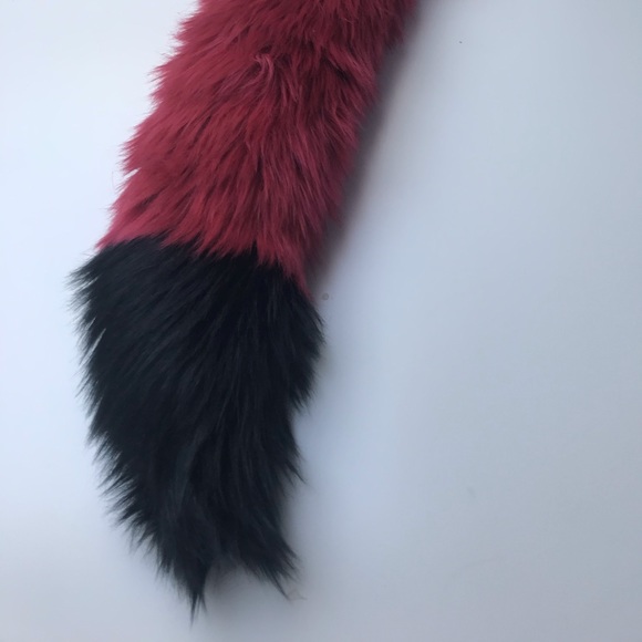 Pawstar wine red burgundy animal set ears tail - Picture 6 of 7